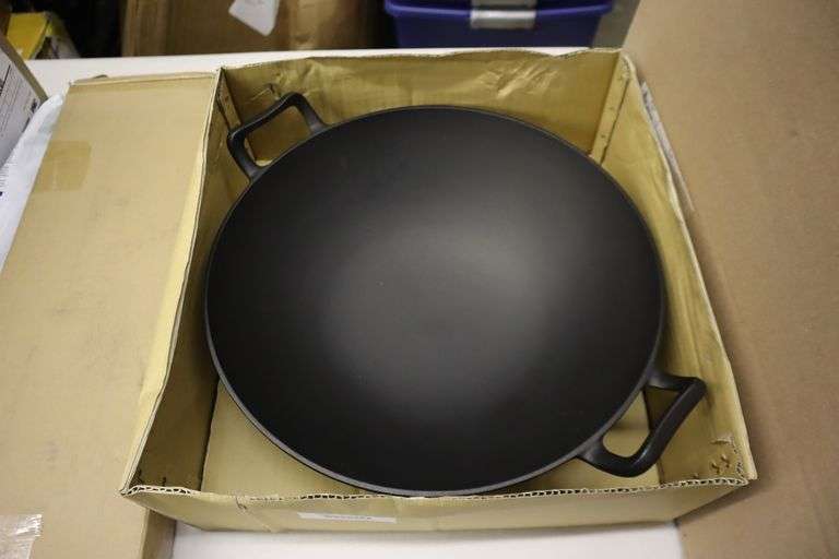 LARGE CAST IRON WOK Matthews Auctioneers