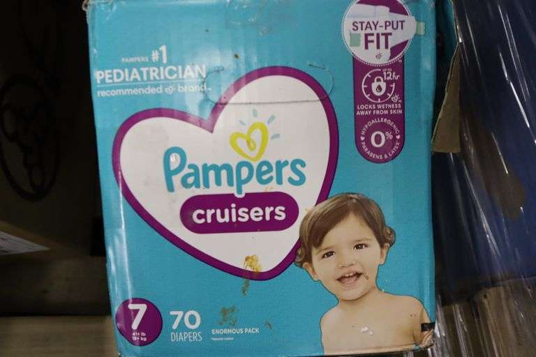 Pampers size 7 Diapers - Matthews Auctioneers