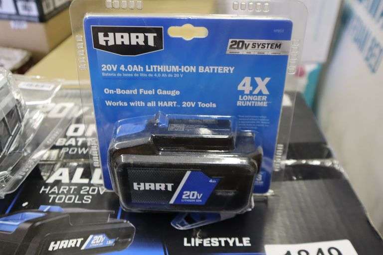 HART 20V 4AH Large Battery Matthews Auctioneers