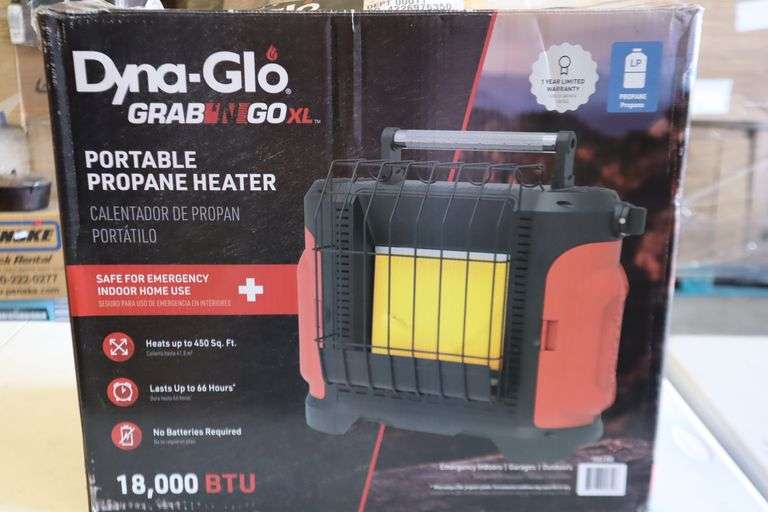 Dyna-glo Grab N Go Xl Portable Heater www.matthewsauctioneers.com