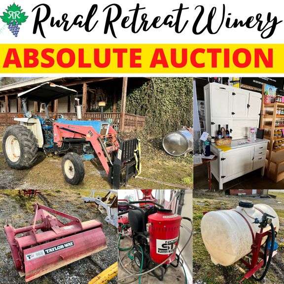 ABSOLUTE AUCTION Rural Retreat Winery Matthews Auctioneers