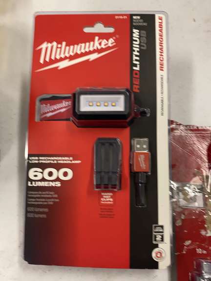 Milwaukee 600 Lumen Headlamp Matthews Auctioneers