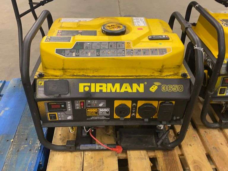 Firman 3650 Electric Start Generator Matthews Auctioneers