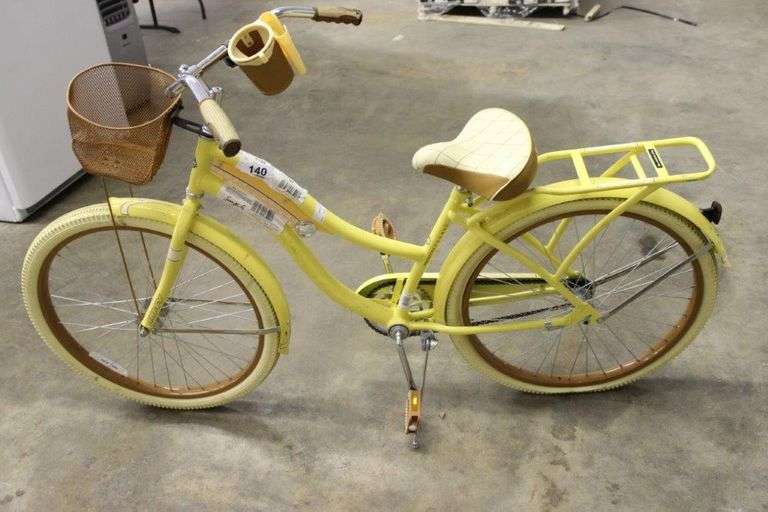 Huffy Cruiser Yellow Bike Matthews Auctioneers