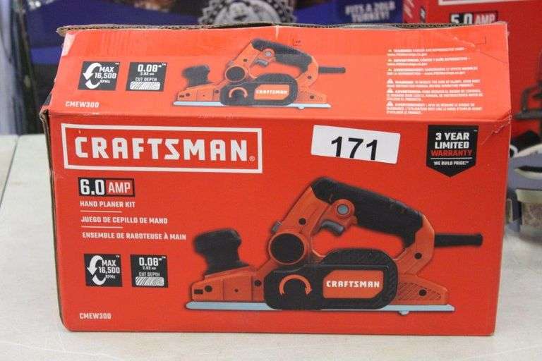 Craftsman 6.0Amp Hand Planer Kit Open Box Tested and Working