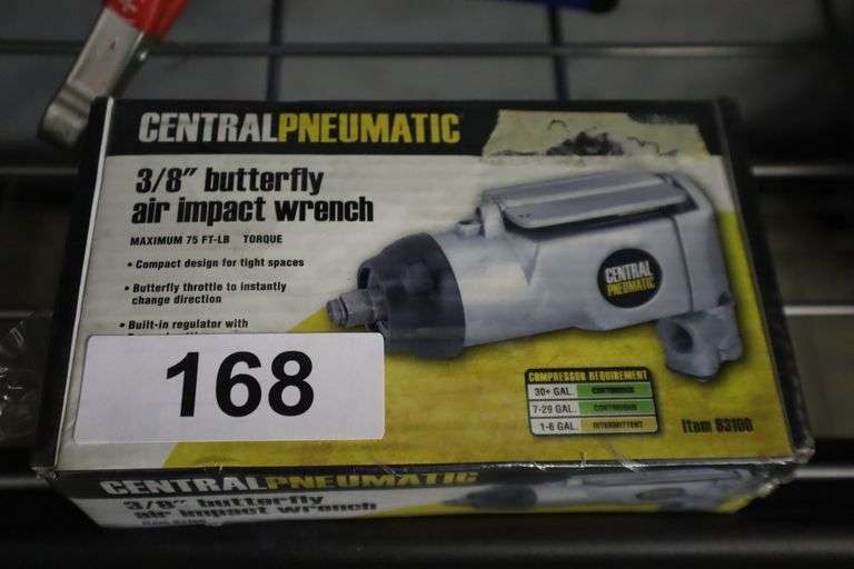 Central Pneumatic 3/8" Butterfly Impact Wrench Matthews Auctioneers