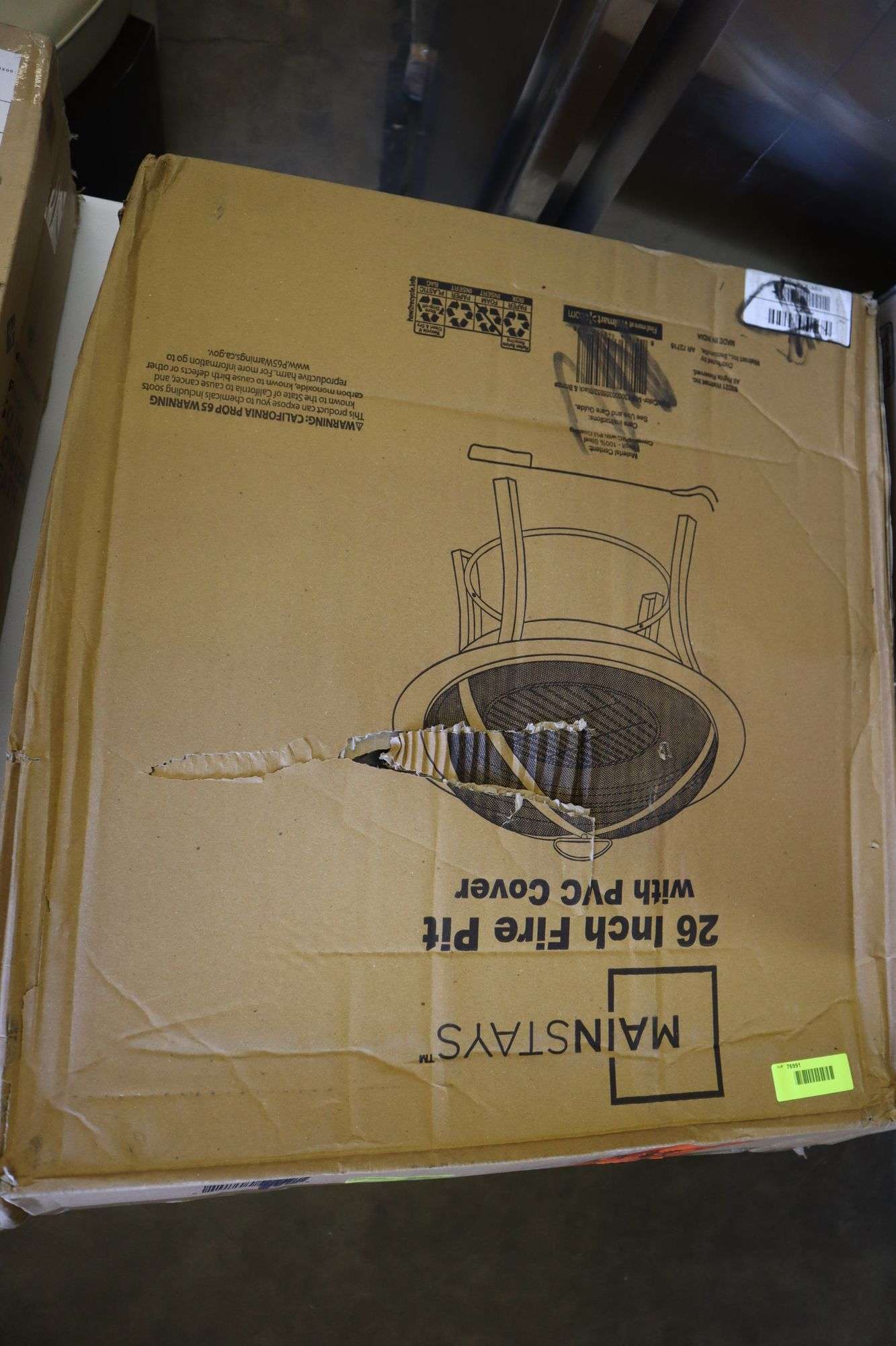 Mainstays 26 Metal Round Outdoor Wood Burning Fire Pit - Matthews  Auctioneers