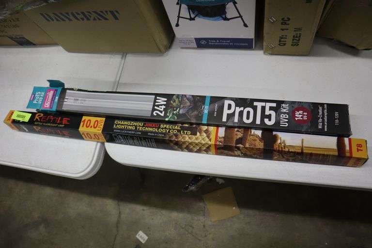 2 Reptile lights Matthews Auctioneers