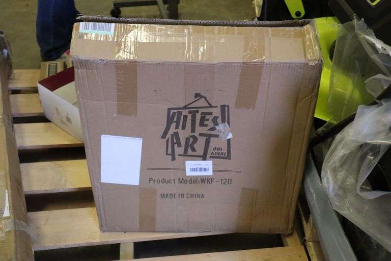 Gold and Blue Abstract Wall Art Matthews Auctioneers