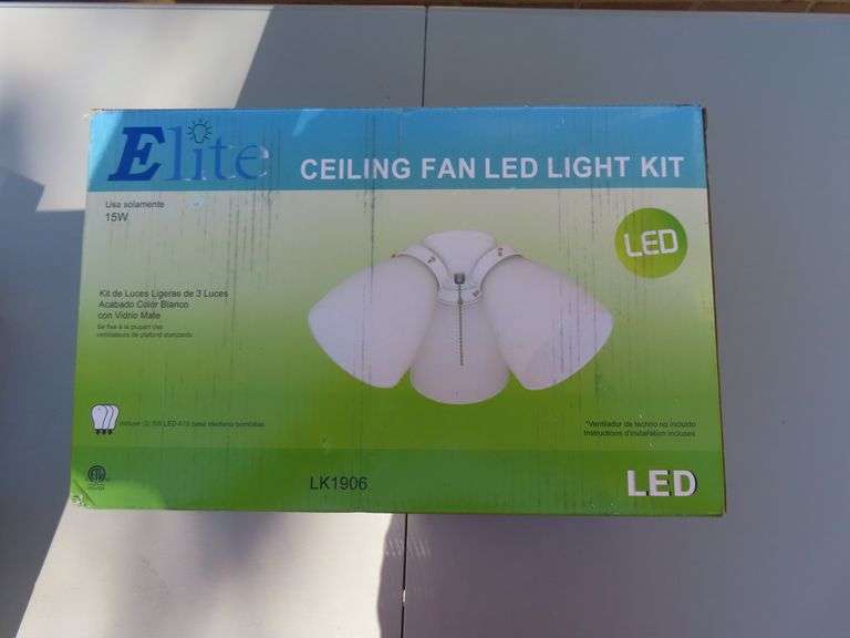Elite CEILING FAN LED LIGHT KIT Matthews Auctioneers
