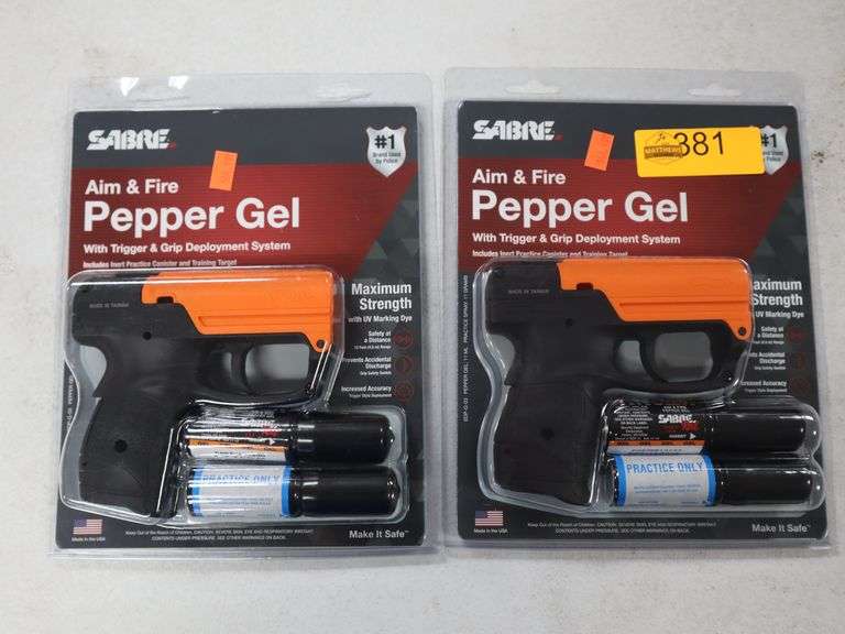2 PEPPER GEL GUNS Matthews Auctioneers