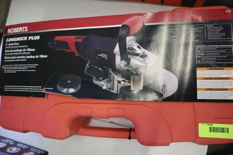 Roberts 6" Jamb Saw Matthews Auctioneers