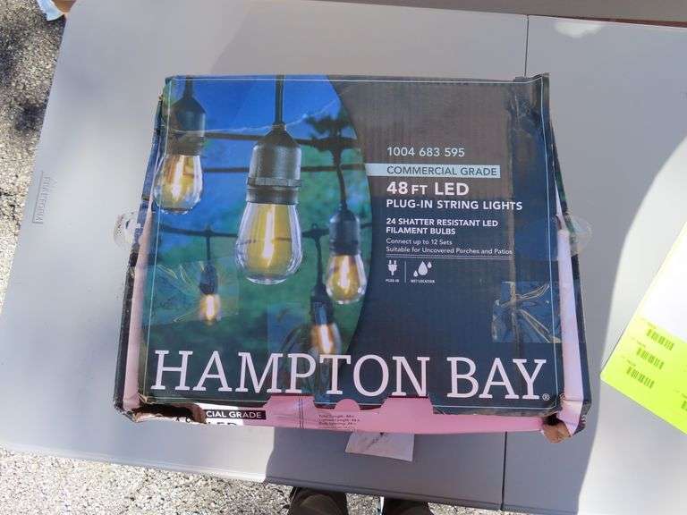 COMMERCIAL GRADE 48 FT LED PLUG IN STRING LIGHTS 24 SHATTER RESISTANT