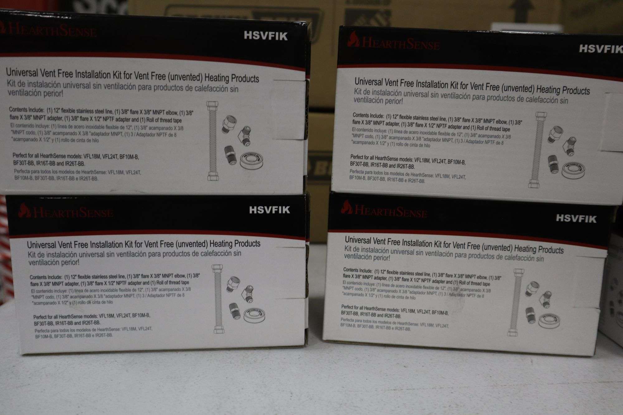 4) Universal vent free installation kit for vent free heating products -  Matthews Auctioneers