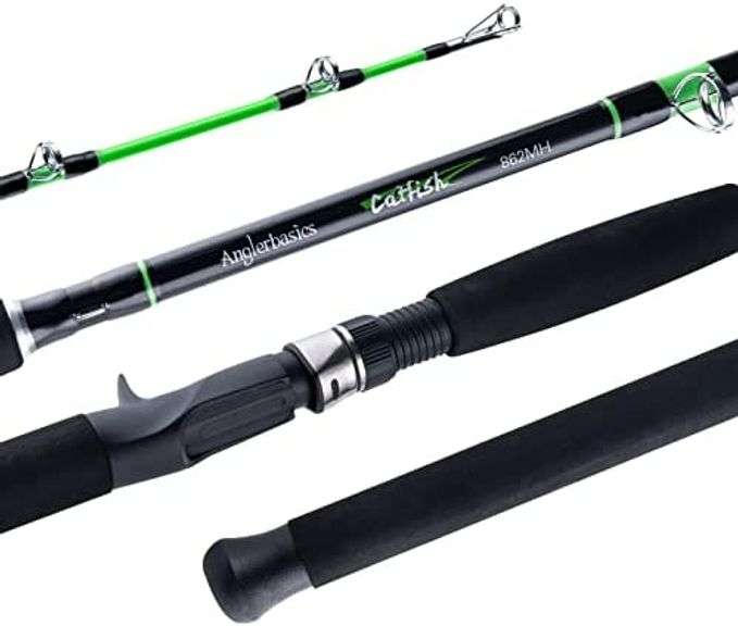 Catfish casting rod portable travel boat fishing rod Matthews Auctioneers