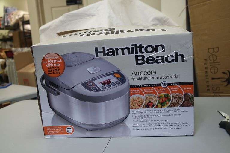 HAMILTON BEACH ADVANCED MULTI FUNCTION RICE COOKER Matthews Auctioneers