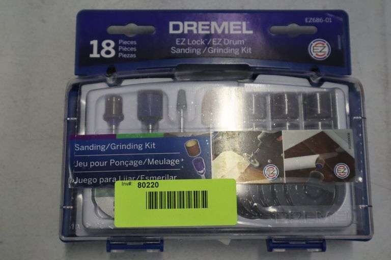 Dremel 18 pc EZ Lock Sanding/Grinding Kit Matthews Auctioneers