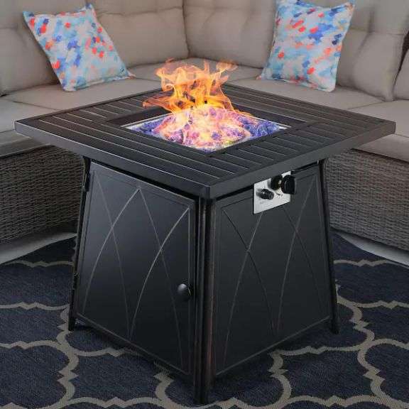 Phi Villa Gas Fire Pit Table Matthews Auctioneers