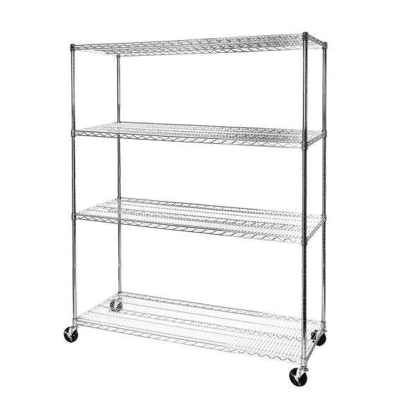 Seville classics 4 tier wire shelving unit Matthews Auctioneers