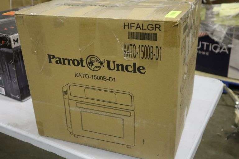 Parrot Uncle 6 slice 1600 watt Air Fryer Toaster Oven with fry basket Matthews Auctioneers