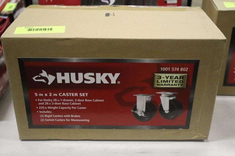 Husky 5"x2" Caster Set Matthews Auctioneers