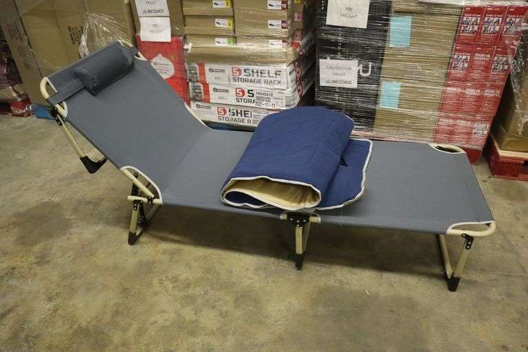 Camp cot Matthews Auctioneers