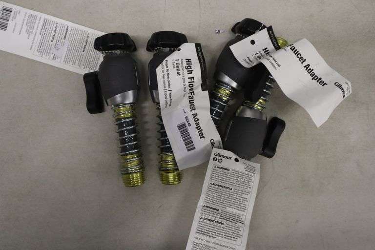 (4) High flow faucet adapter Matthews Auctioneers
