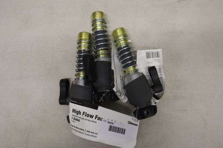 (3) High flow faucet adapter Matthews Auctioneers