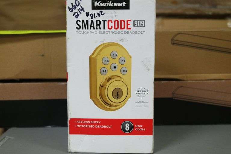 Kwikset SmartCode 909 Touchpad Electronic Deadbolt With SmartKey