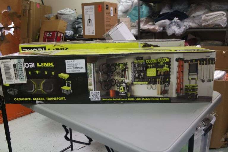 RYOBI LINK MODULAR STORAGE SYSTEM Matthews Auctioneers