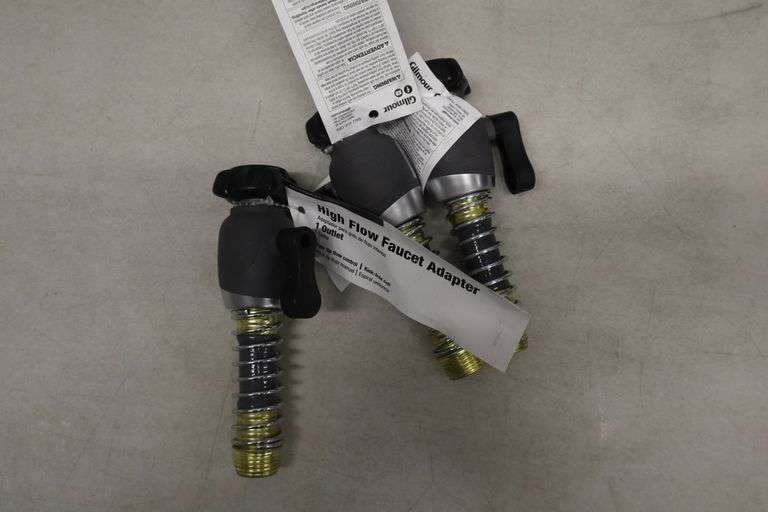 (3) High flow faucet adapter Matthews Auctioneers