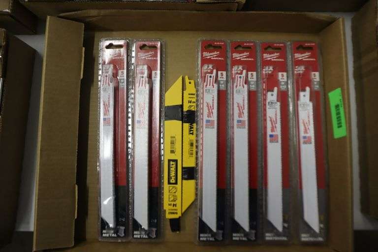Group lot of Sawzall blades Matthews Auctioneers