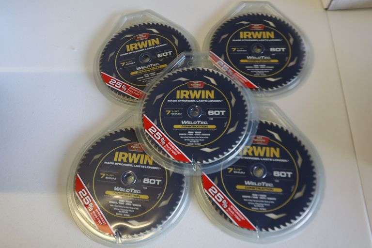 Group lot of Irwin saw blades Matthews Auctioneers