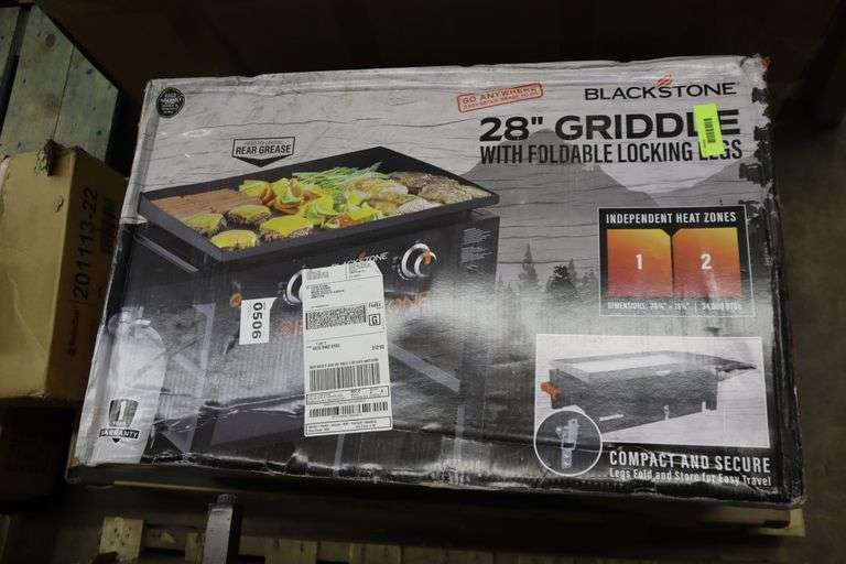 Blackstone 28" Griddle with foldable locking legs Matthews Auctioneers