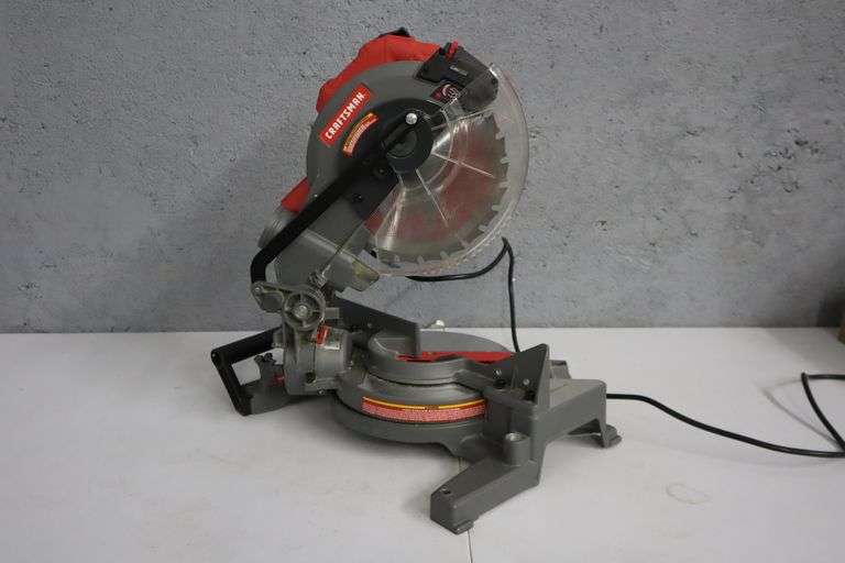 Craftsman 10" Folding Compound Miter Saw Matthews Auctioneers