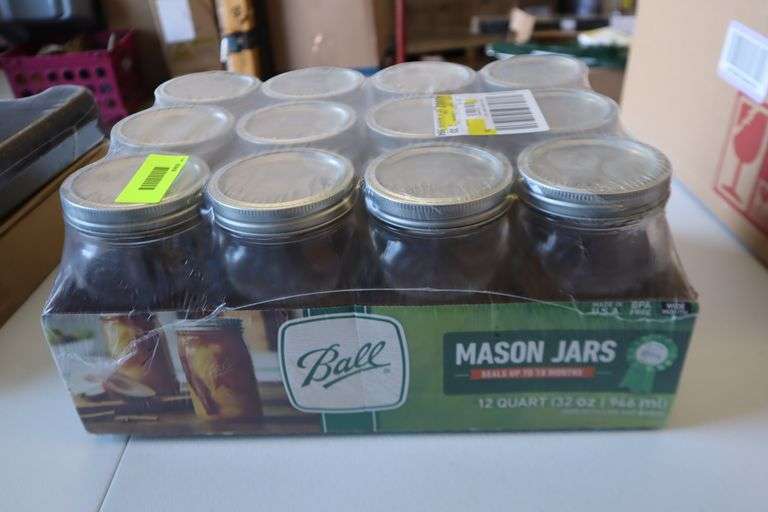 Case of Quart Jars & Lids Matthews Auctioneers