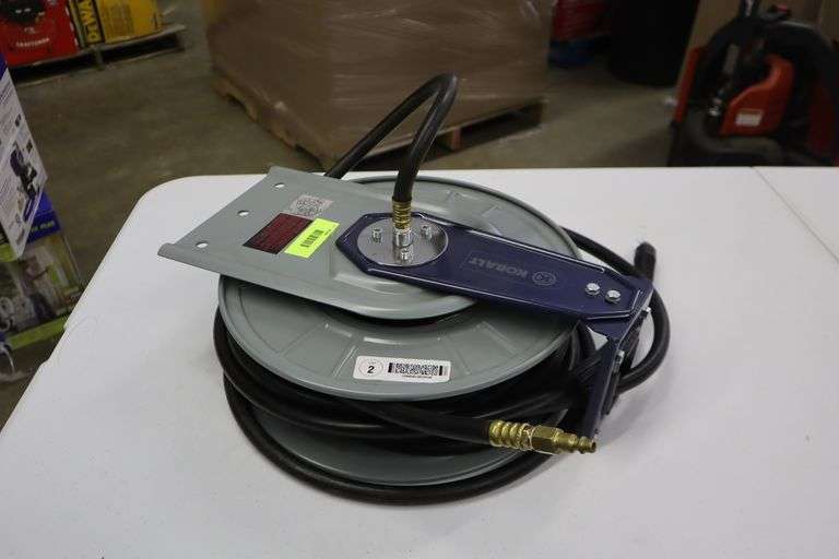 Kobalt air hose reel Matthews Auctioneers