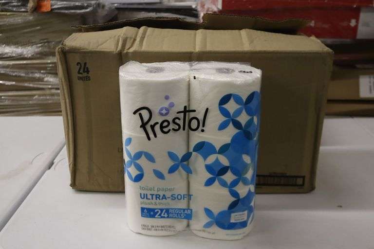 Presto 24 count toilet paper Matthews Auctioneers