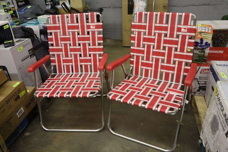 2 Folding Lawn Chairs Matthews Auctioneers