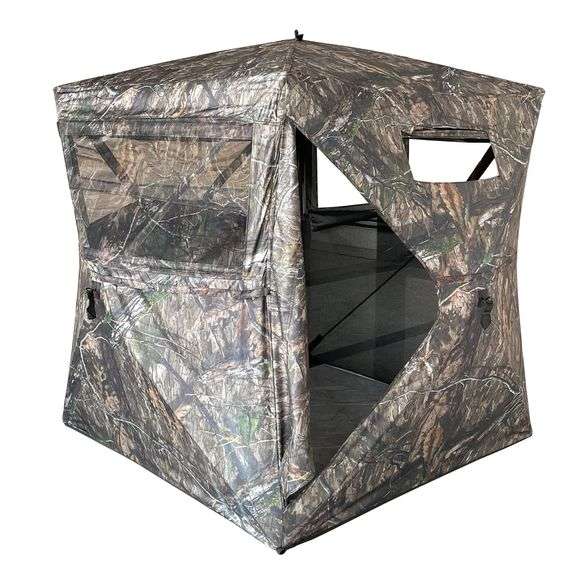 Sports Afield 180 degree see through ground blind and chair Matthews