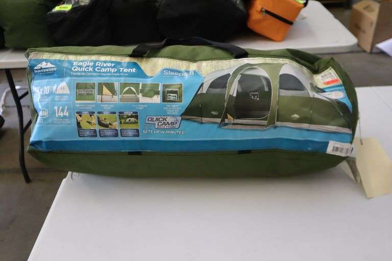 Northwest Eagle River Quick Camp Tent Matthews Auctioneers