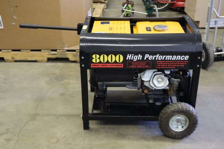Titan 8000 High Performance Generator Matthews Auctioneers