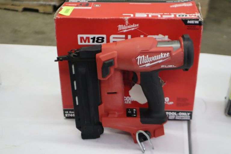 Milwaukee M18 18 gauge brad nailer Matthews Auctioneers