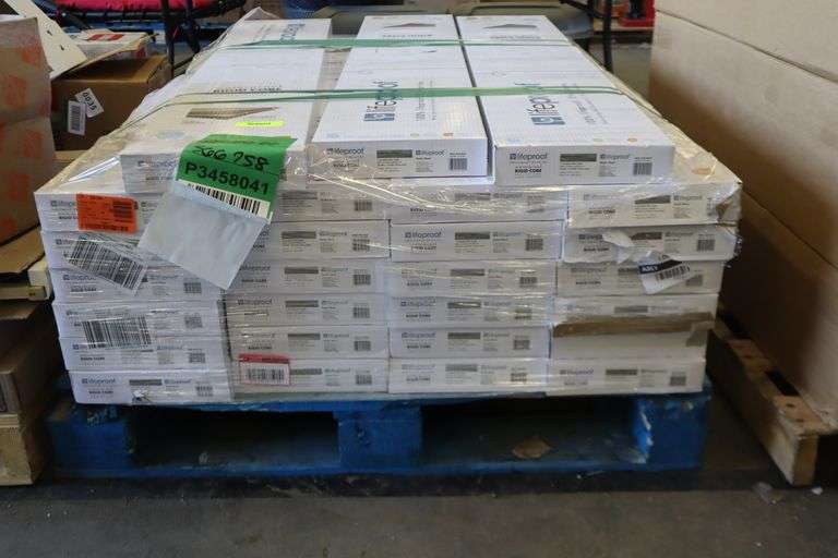 Pallet of 27 boxes of Lifeproof Rustic Wood Luxury Vinyl Plank Flooring