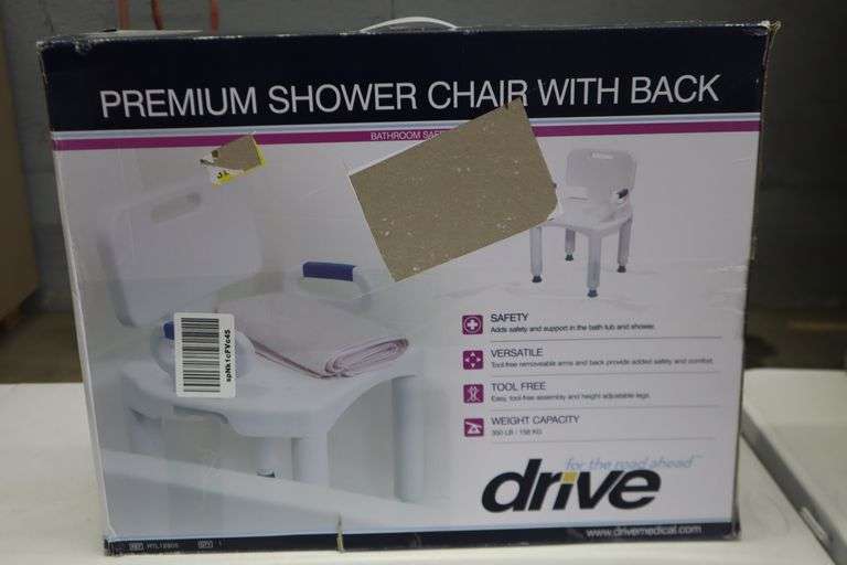 Drive Premium Shower Chair with back Matthews Auctioneers