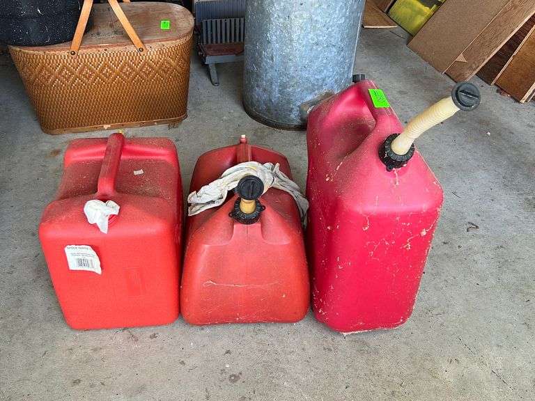Gas Cans Matthews Auctioneers