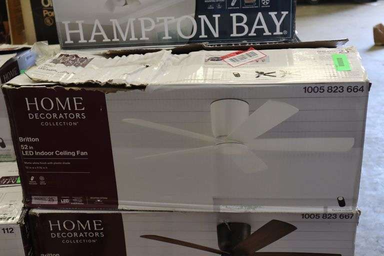 Home Decorators Collection Britton 52" LED Indoor Ceiling Fan