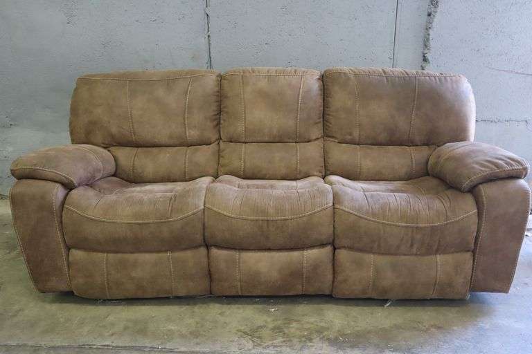 Electric Reclining Sofa Very Lightly Used Matthews Auctioneers