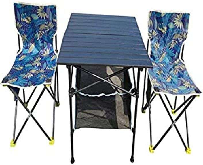 Camping Chair and Table 3 pc Set Matthews Auctioneers