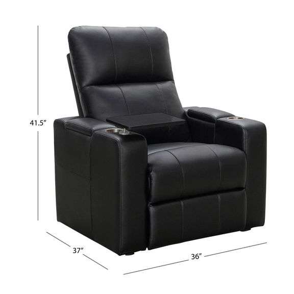 Member's Mark Travis Power Theater Recliner with table Matthews Auctioneers